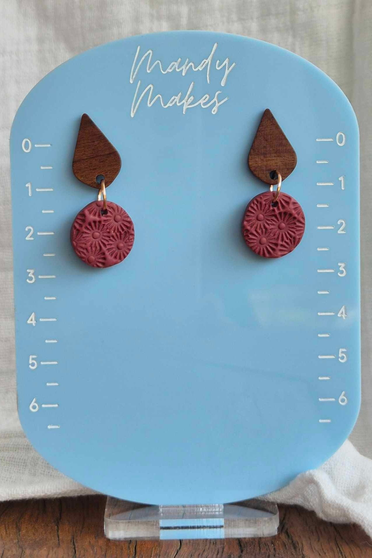 Textured Drop Earring