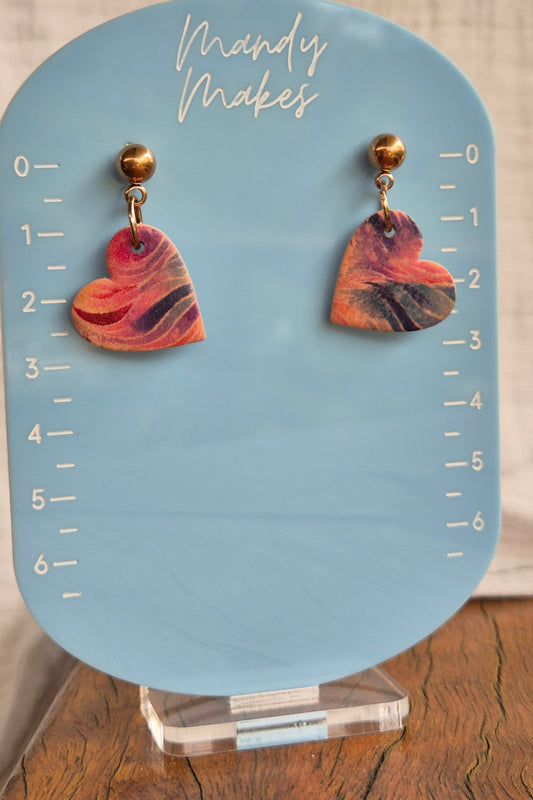 Heart Drop Earring