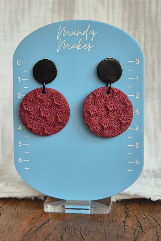 Textured Drop Earrings