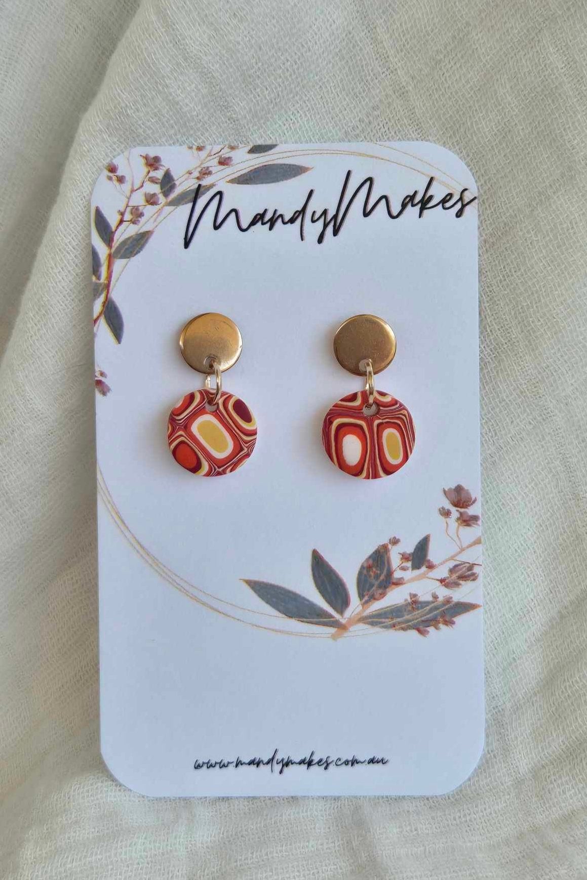 Mini Retro Drop Earring