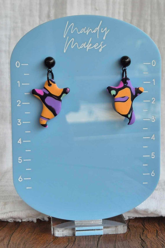 Colourful Ghost Drop Earring